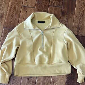 Yellow Quarter-Zip Pullover